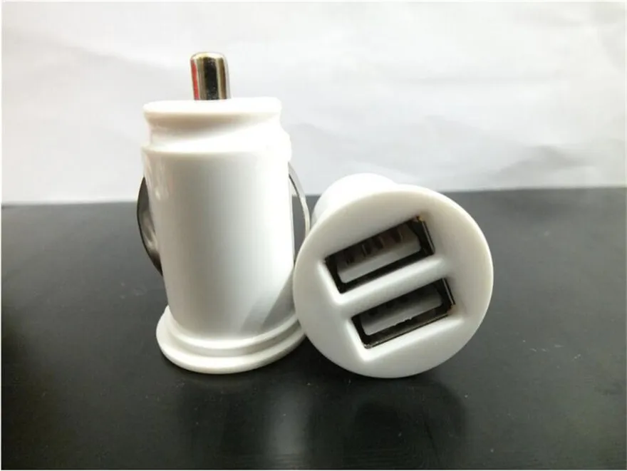 200 шт. 2-портовый 2 1 А 5 В Mini Micro auto двойной USB автомобильное зарядное устройство