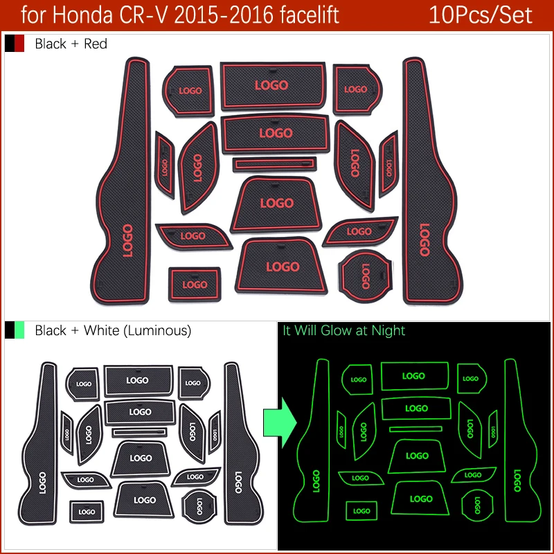 Противоскользящий коврик для затвора резиновая подставка Honda CR-V CRV 2015 2016 4