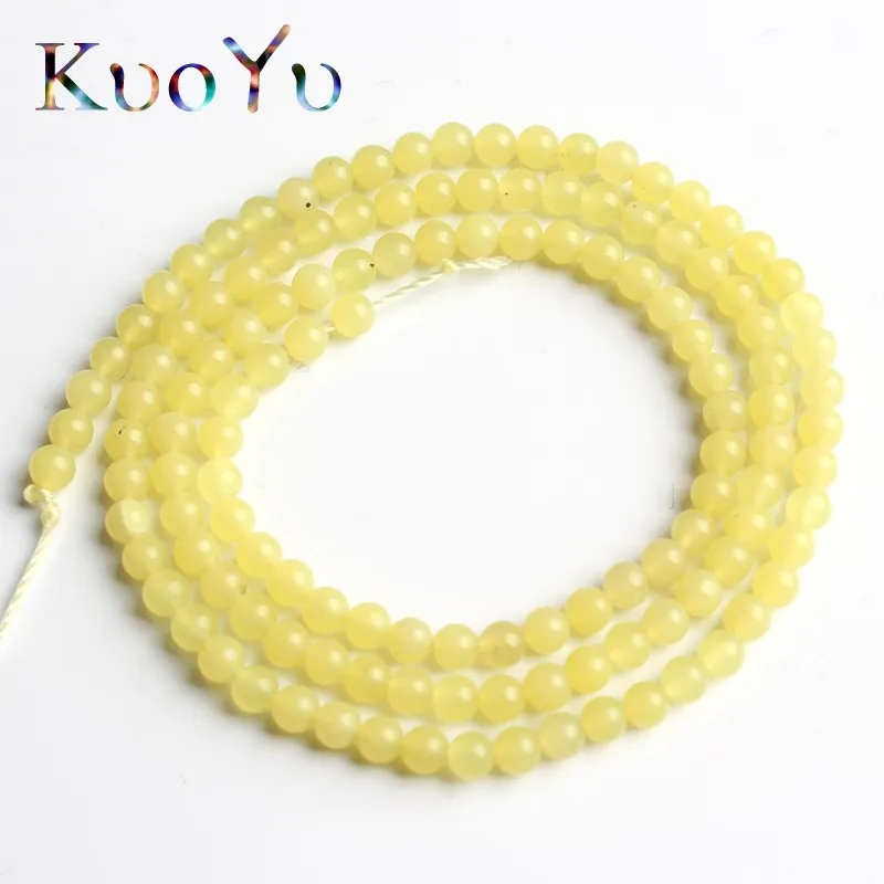 Lemon jade Натуральный камень кварц кристалл Агаты Jaspers Амазонит Круглые бусины для самостоятельного изготовления ювелирных изделий браслет аксессуары 15 ''2 мм 3 мм - Цвет: Lemon jade