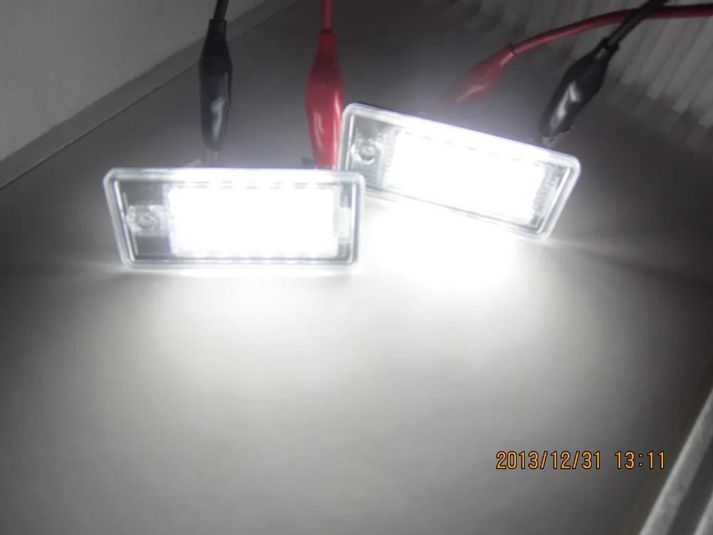1 комплект (2 шт.) 18SMD безотказный светодиодный номерной знак лампа для освещения