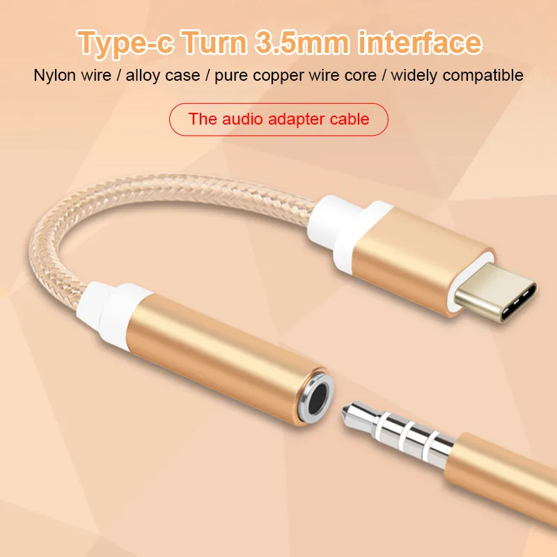 Адаптер для наушников type-C до 3,5 мм usb 3,1 type C USB-C штекер 3,5 AUX аудиоразъем типа мама для Samsung Note 8 huawei xiaomi
