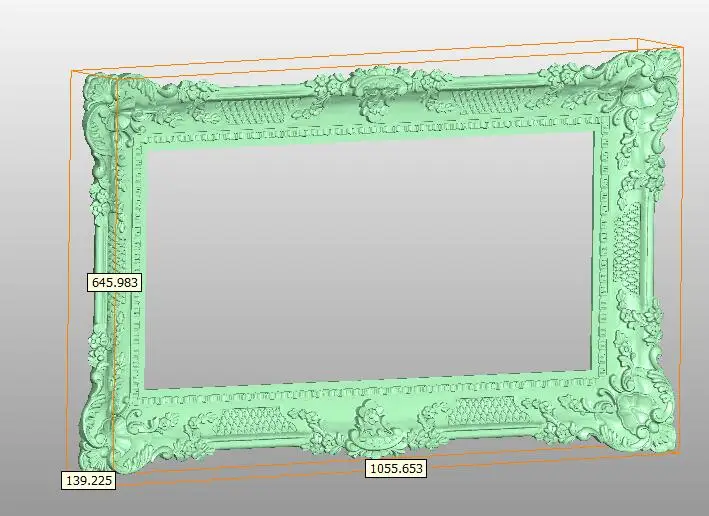

Frame 3D model in STL format cnc carving engraving router relief Artcam Aspire F60
