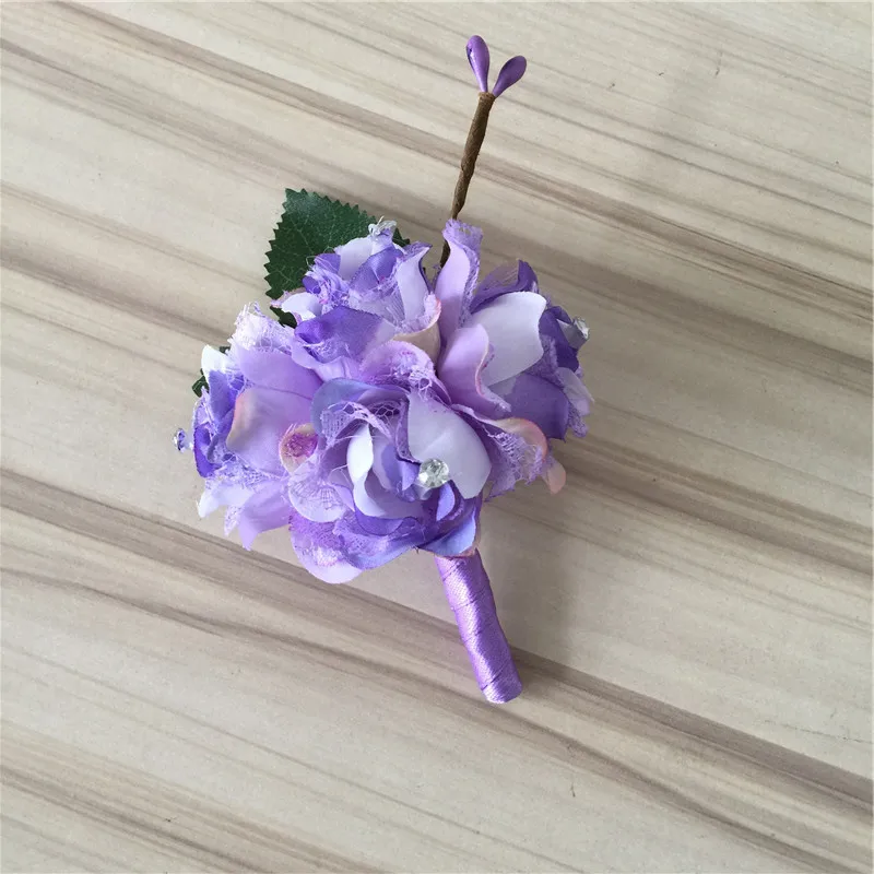 7 цветов свадебные цветы бутоньерка для жениха искусственная Роза аксессуары