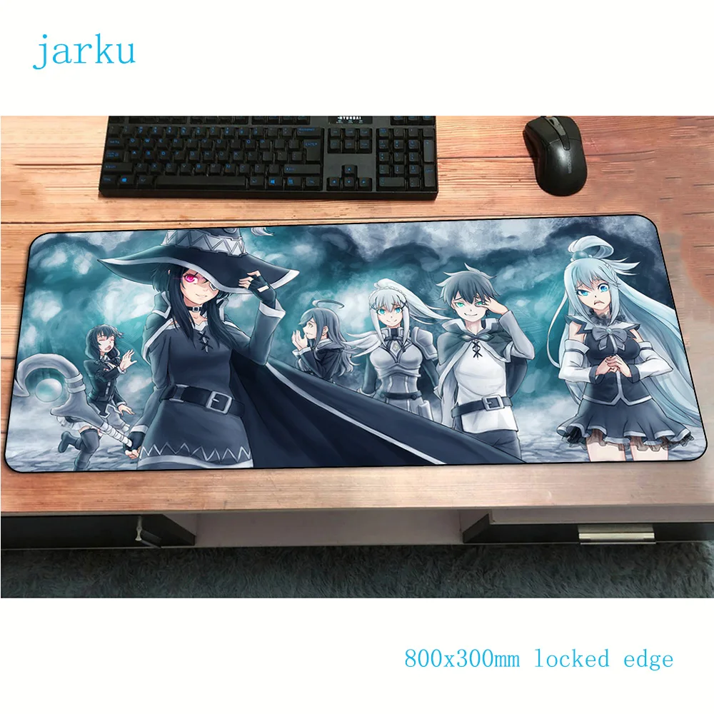 Megumin mats 800x300x3 мм Профессиональный игровой коврик для мыши большая клавиатура Коврик для мыши Инди-поп аксессуары для геймеров коврик для мыши
