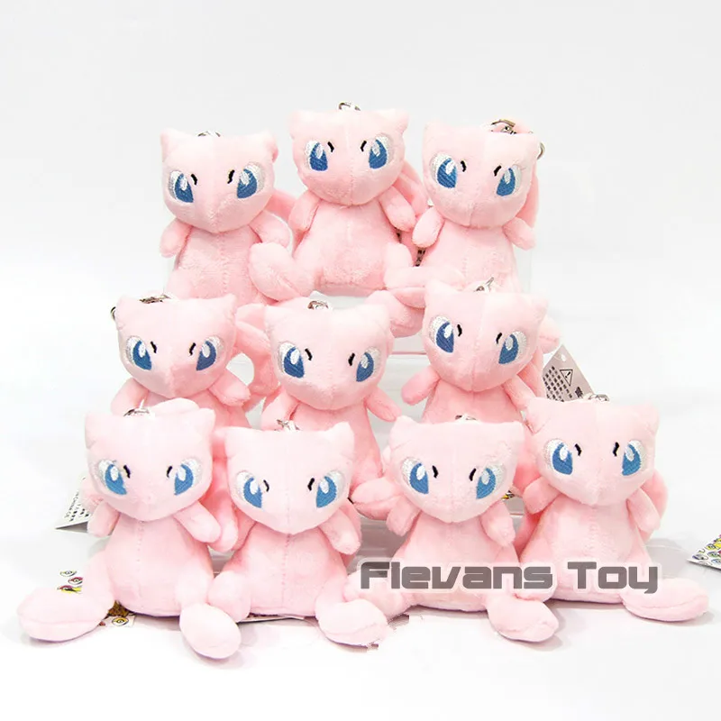 Аниме мультфильм Kawaii Mew мини плюшевые подвески мягкие игрушки куклы рождественские подарки 10 шт./лот