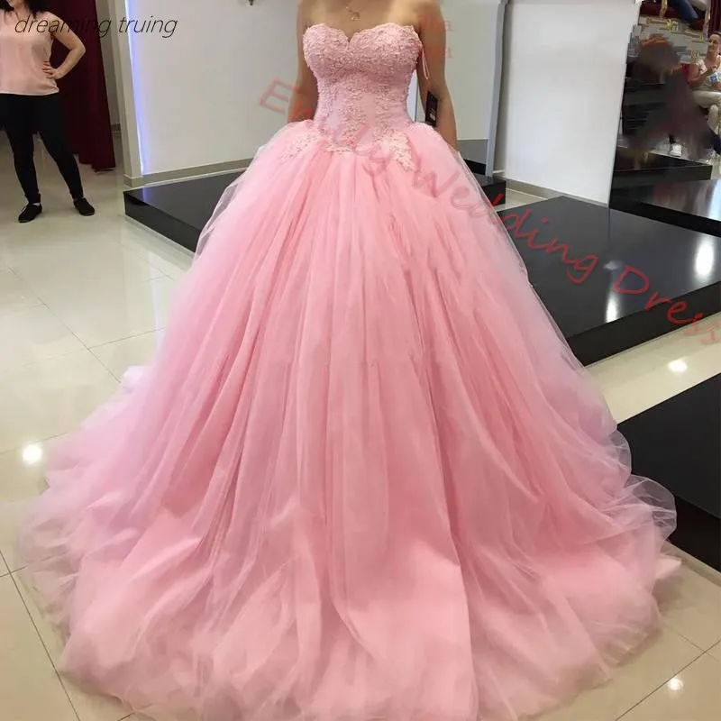 Милое розовое Пышное Платье 16 лет 2019 Vestido debutante 15 anos бальное платье с высокой