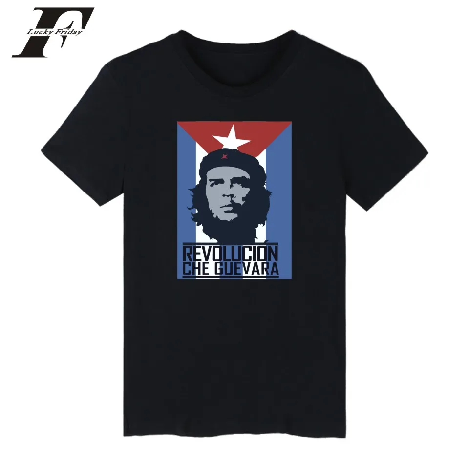 LUCKYFRIDAYF Che Guevara Футболка с принтом летние спортивные мужские и женские футболки