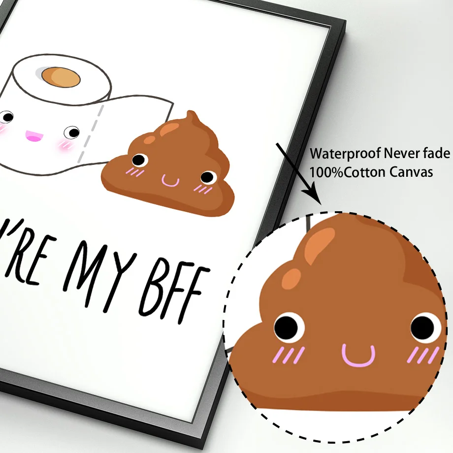 Забавный юмористический фон для ванной комнаты туалетная бумага скандинавские