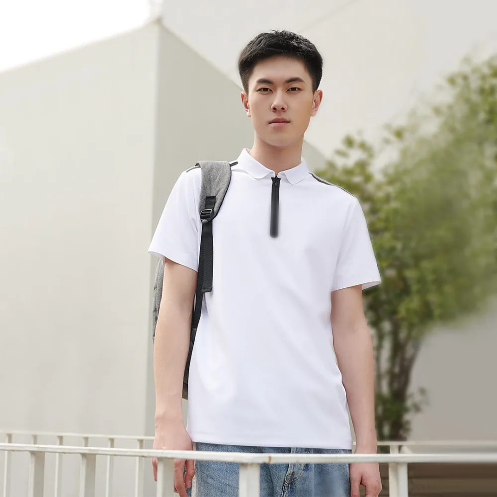 Xiaomi ULEEMARK Мужская мода Функция Спортивная одежда для поло рубашка с лацканами дышащая удобная YKK молния досуг короткий рукав