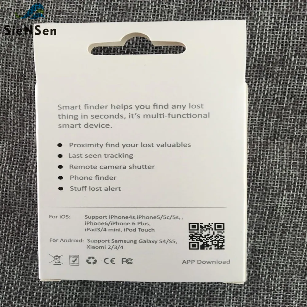 SieNSen анти потеря беспроводной Bluetooth трекер умный локатор для ключей кошелька