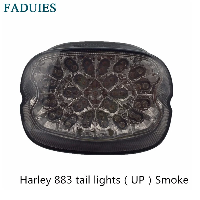 

FADUIES Smoke Tail Light LED integrated Turn Signals For Harley Motorcycle Sportster, Road King, Glides, Fatboy, XL 883 1200