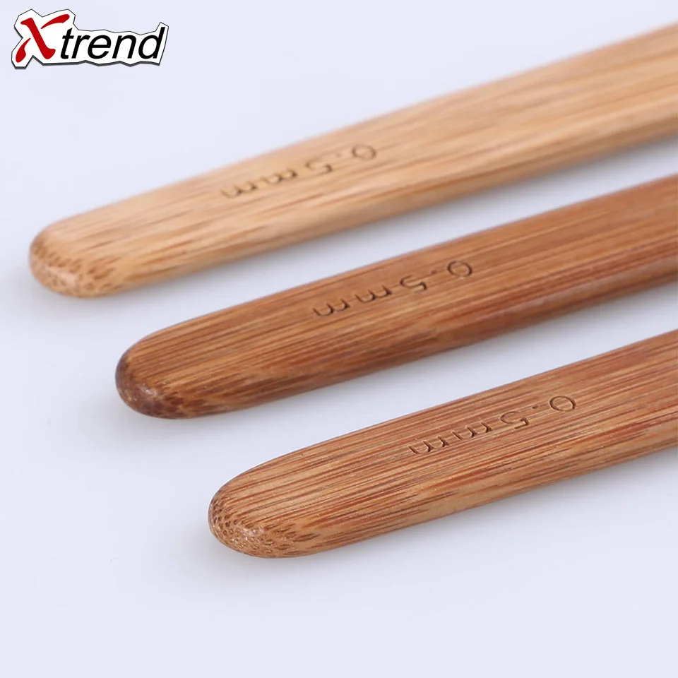 Xtrend 3 шт. крючком Крючки волосы косы индийский крючок Agulha de croche бамбуковая