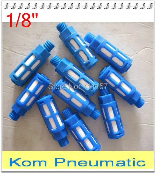 100 шт./лот пневматический 1/8 &quotРезьба пластиковый глушитель на выхлопную трубу