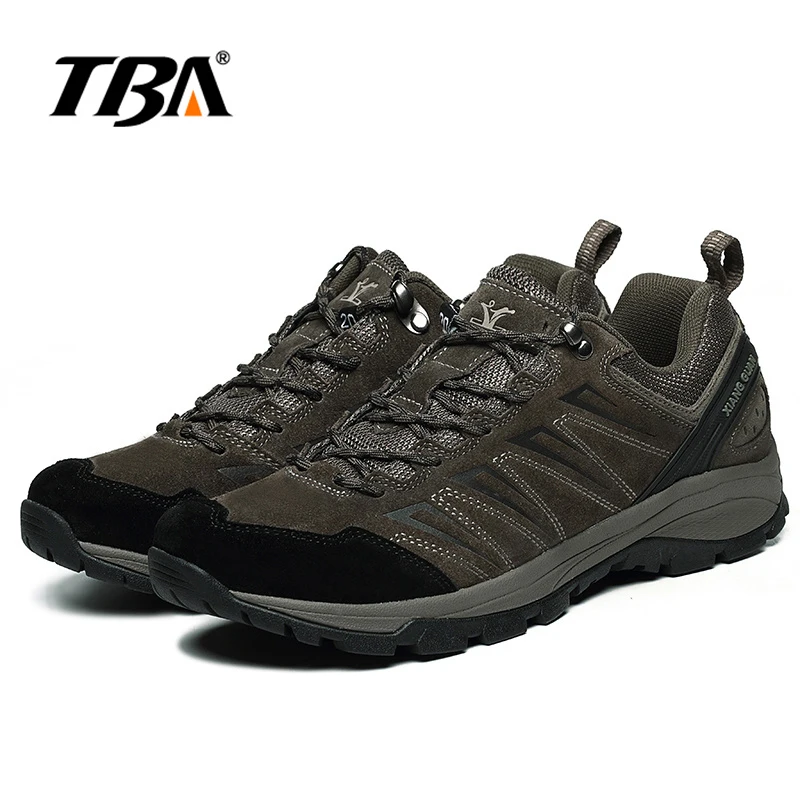 Мужская Водонепроницаемая дышащая Треккинговая обувь TBA Серые кроссовки из