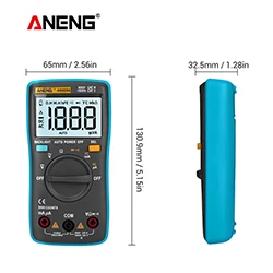 Синий ANENG AN8004 LCD digital multimeter profesional capacitor tester esr meter richmeters inductance meter tester be true - Цвет: Синий