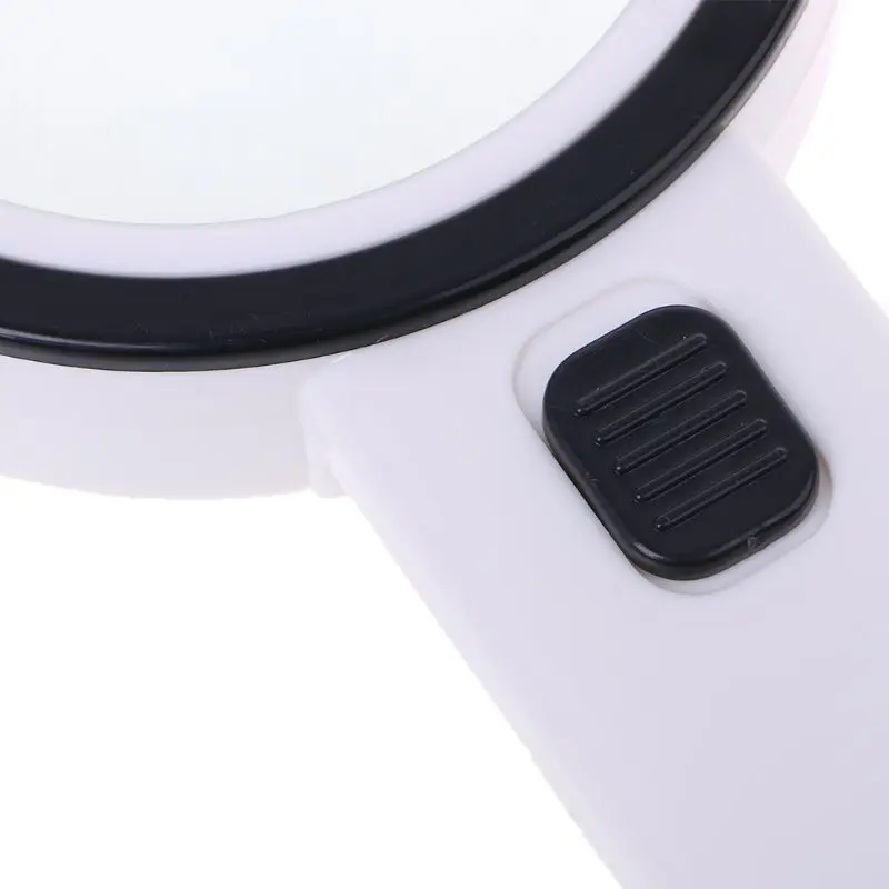 30X увеличительное стекло со светом ручная освещенная Лупа с большим двойным