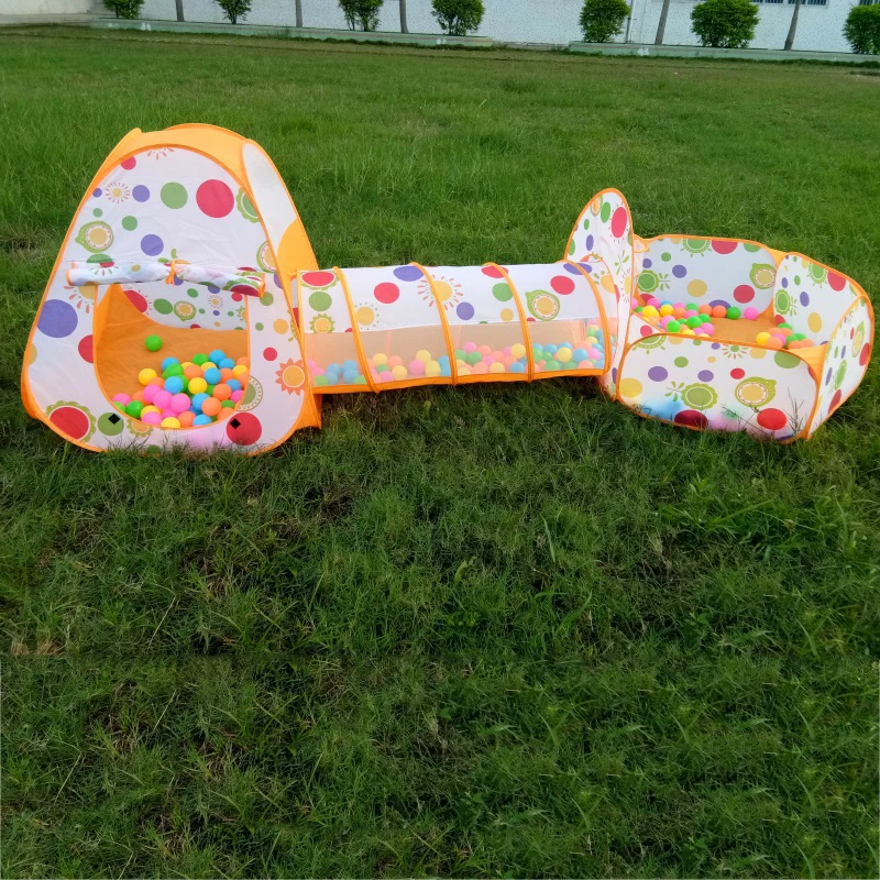 Дети 3 шт./компл. бассейн труба игрушечный вигвам палатки Всплывающие дети