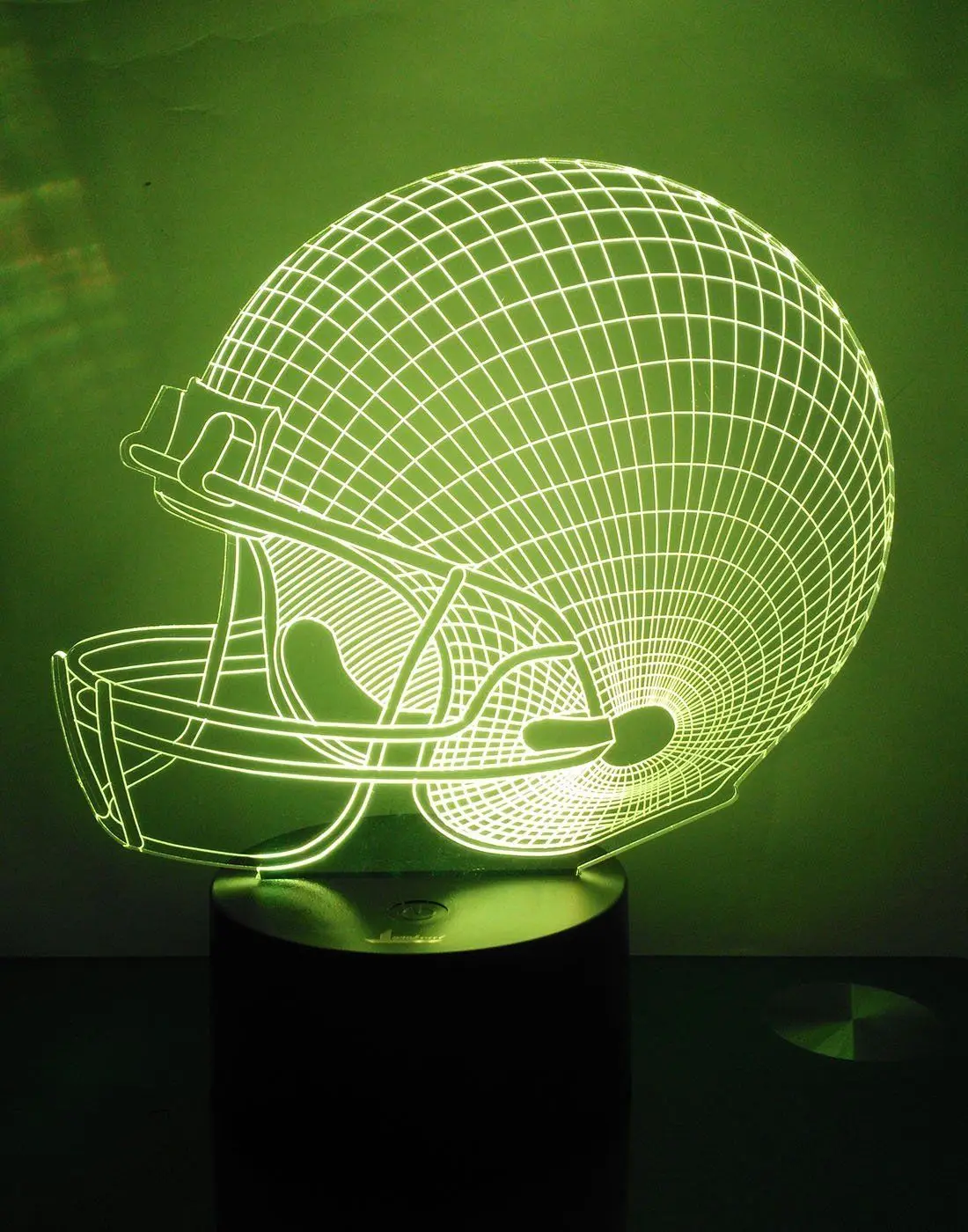 Ночника Ночная Футбол шлем Настольная лампа с 7 цветов 3D Glow светодиодные лампы Home