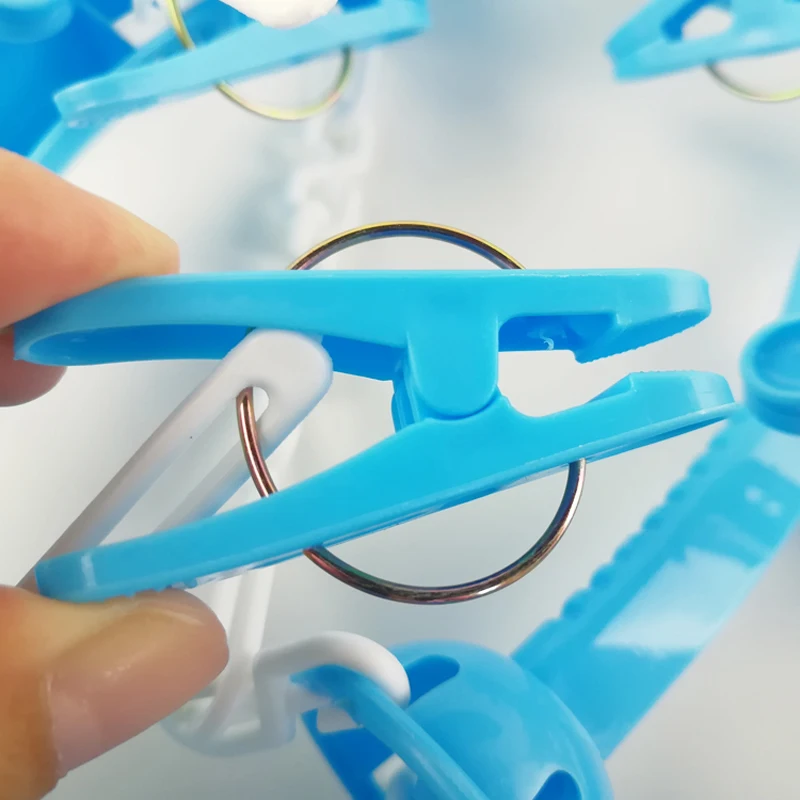 Большой Размеры Одежда сушилка с 20 клипов нижнее белье носки ткань вешалка