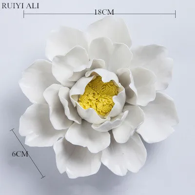 2019 18 см большие размеры керамические настенные подвесные китайские цветы пиона