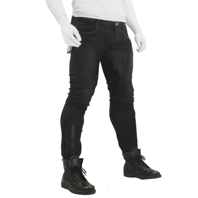 Loong biker JUKE 114-5 джинсы черные летние дышащие мужские из сетчатого материала