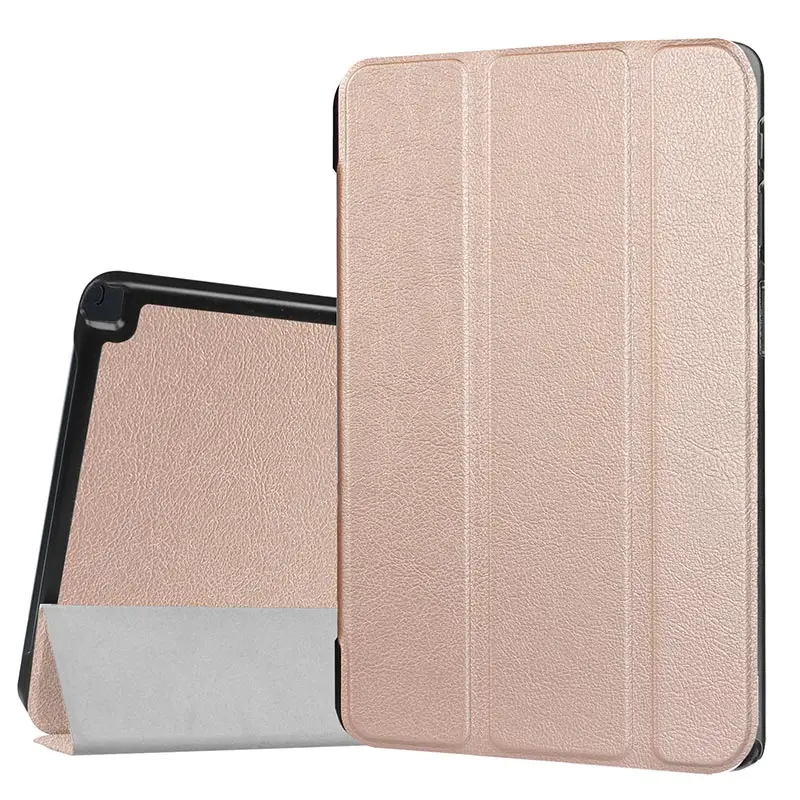 Gold Чехол для samsung Galaxy Tab A A6 с S Pen 10,1 SM-P580 P585 из искусственной кожи, чехол для смартфона Galaxy Tab A 10,1 S Pen - Цвет: Gold