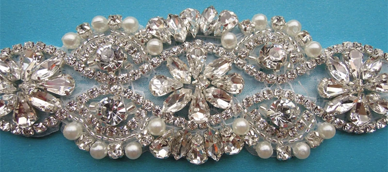 Кристальные Свадебные бусины стразы аппликация для свадебного платья WDD0233|patch