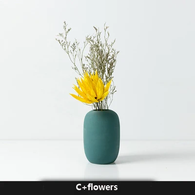 D and flowers Современная красочная керамическая ваза, китайское искусство и ремесла, декоративная фарфоровая ваза для цветов, Креативные Свадебные подарки, домашний декор - Цвет: D and flowers