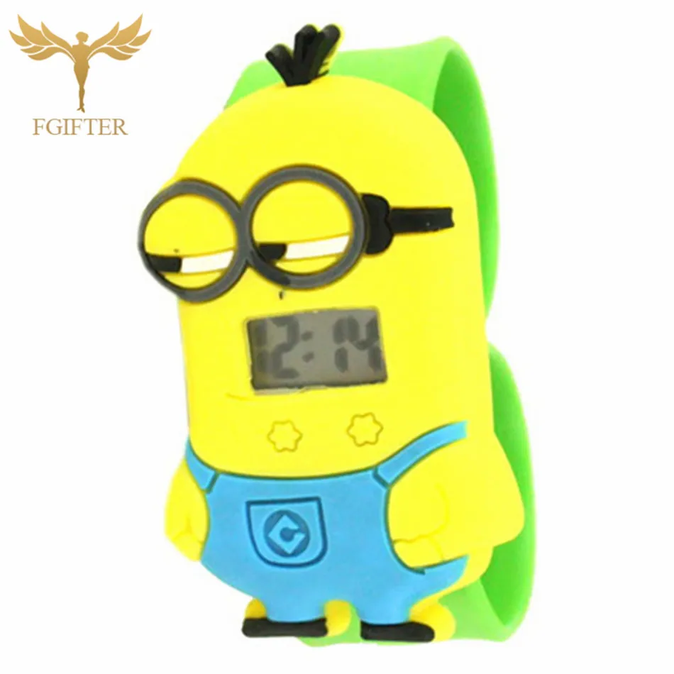 Children Watch 3D глаза Гадкий я мультфильм часы драгоценный молочный папа милые детские часы Детские кварцевые наручные часы для девочек и мальчиков - Цвет: Children Watch