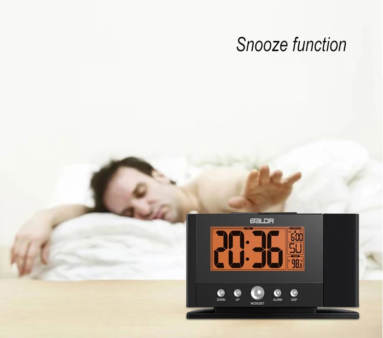 projection alarm clockwatch table bedside bedroom despertador Digital Projection Alarm Clock Electronic watch LED thermometer | Дом и сад
