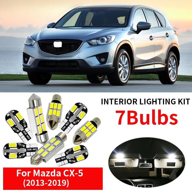 Комплект белого светодиодного освещения для салона автомобиля 7X Canbus 2013 2014 2015 2016