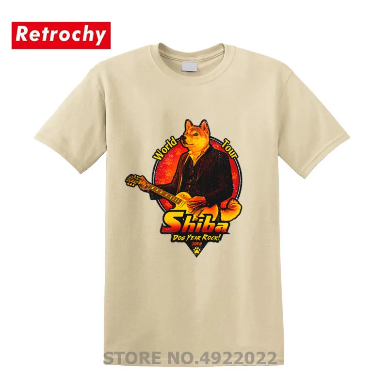Модная мужская футболка в стиле хип-хоп потрясающая с изображением Шиба-ину