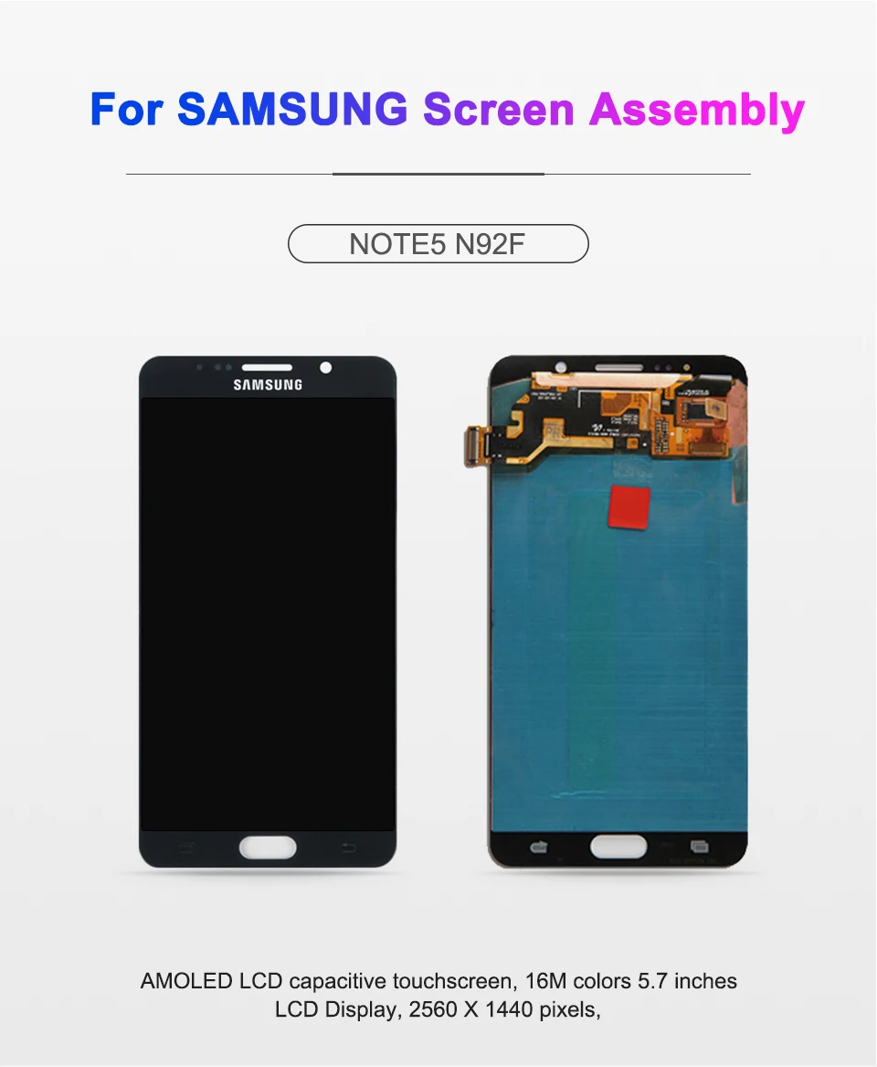 5,7 ''OLED Note 5 lcd для samsung Galaxy Note 5 Дисплей lcd сенсорный экран для samsung Note5 N920A N9200 SM-N920 N920C дигитайзер
