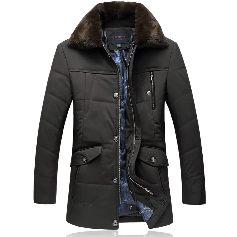LONMMY 6XL 7XL зимняя мужская куртка, повседневные парки с меховым воротником, одежда из хлопка, теплые мужские куртки и пальто, длинные стильные осенние - Цвет: army green