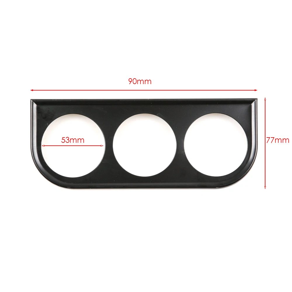 

HOLYOVER Universal Car Auto Motorcycle Black Metal 52mm 3 Hole Gauge Pod Meter Mount Holder Car Styling