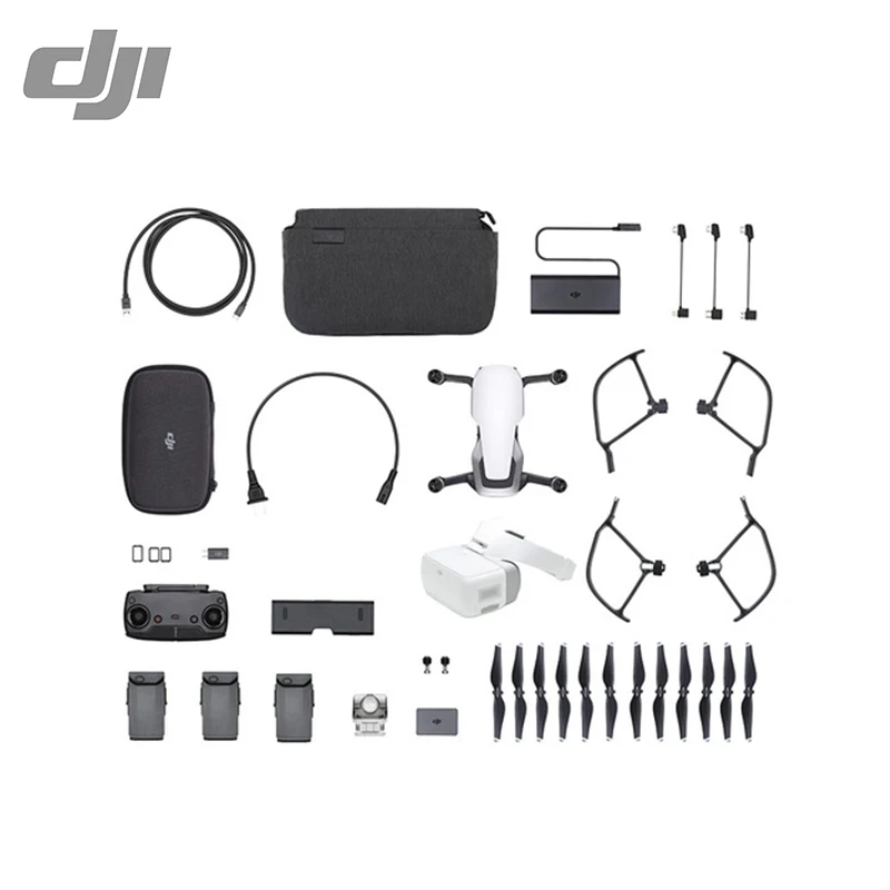 DJI Mavic Air fly больше комбо с очками и мини RC Квадрокоптер 3 осевой карданный 4 к камера