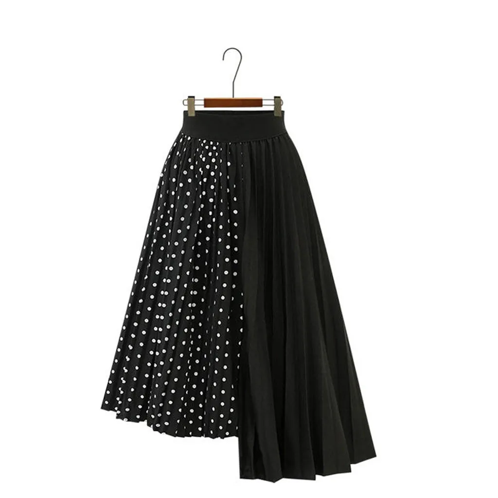2019 Женская весенне-летняя эластичная длинная сетчатая юбка с высокой талией