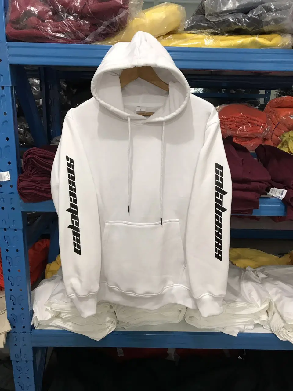 Высокое качество Feece сезон 4 Calabasas KANYE Западный худи пуловер Толстовка Оверсайз мужская женская брендовая одежда Толстовка с длинным рукавом - Цвет: Белый