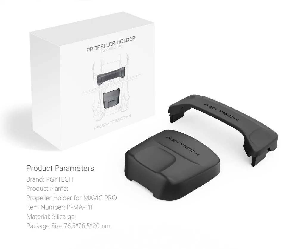 PGYTECH пропеллеры лезвие держатель Клип для DJI Мавик Pro Мягкие силиконовые фиксатор пропеллера аксессуары для DJI Mavic Pro