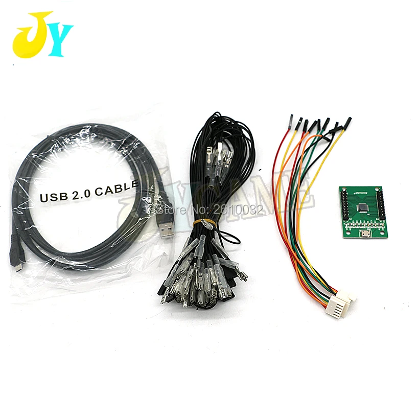 2 игрока Xin Mo аркадный USB контроллер комплект аркадная MAME PC Клавиатура кодер с кабель джойстика кнопки провода