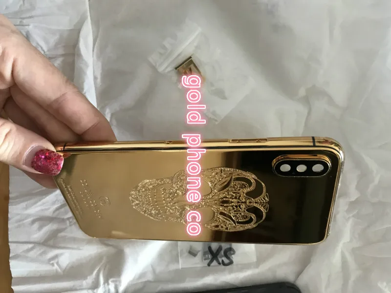 Для iphone X xs max 8mu настоящий позолоченный корпус идеальное качество 24k зеркало золотое шасси задняя дверь для iphone X для iphone