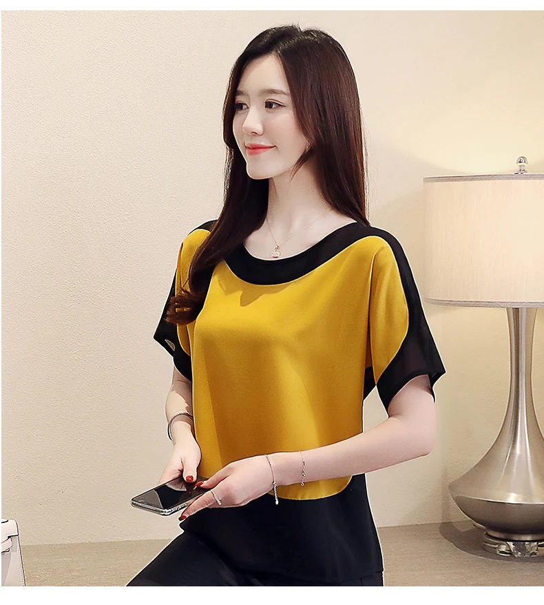 Blusas mujer de moda женские блузки короткие женские рубашки для мальчиков с длинным рукавом белая блузка Плюс Размер Топы шифоновая блузка для женщин топы B312