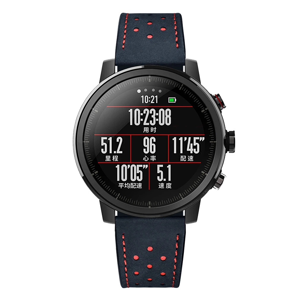Сменный кожаный ремешок для смарт-часов HUAMI Amazfit Stratos 2/2S J05T | Электроника