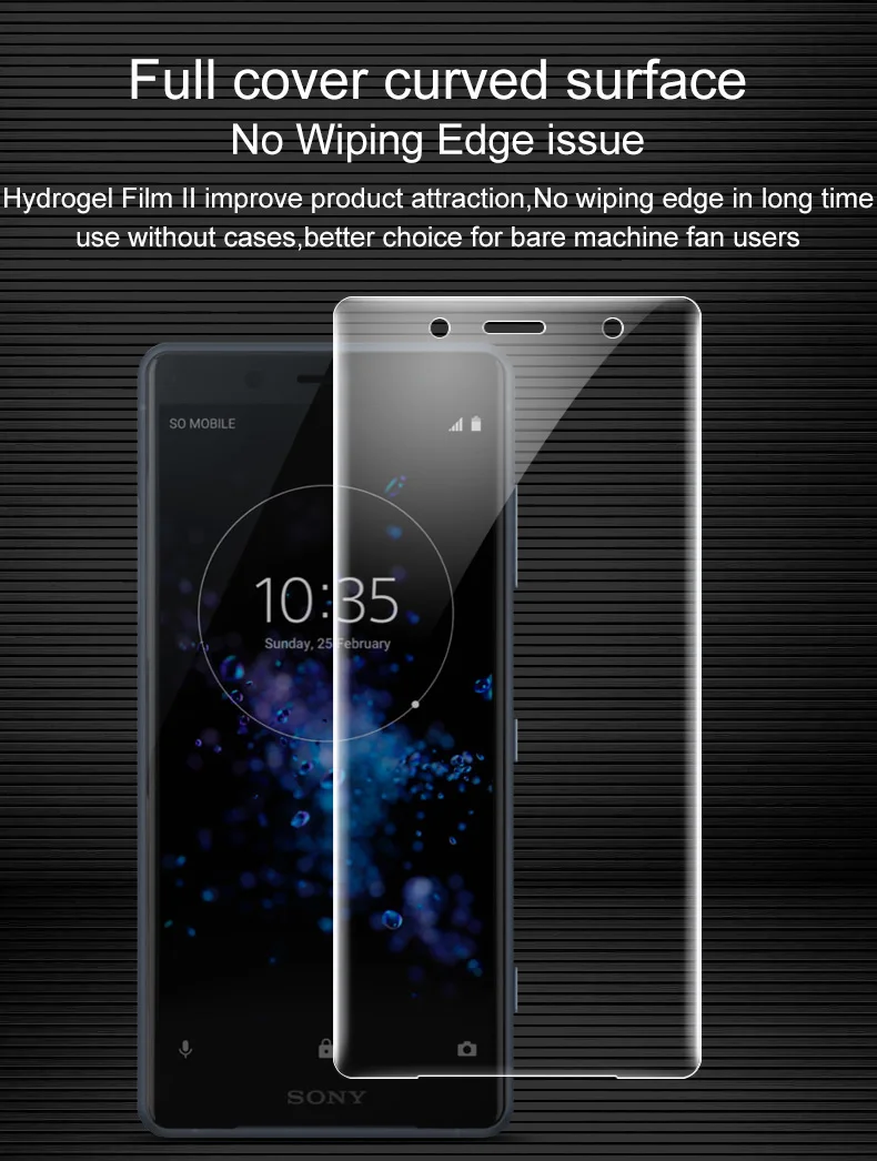 Для sony Xperia XZ2 компактный Экран защитная пленка IMAK спереди и длинное сзади полный охват гидрогель II Защитная пленка для XZ2 компактный не Стекло