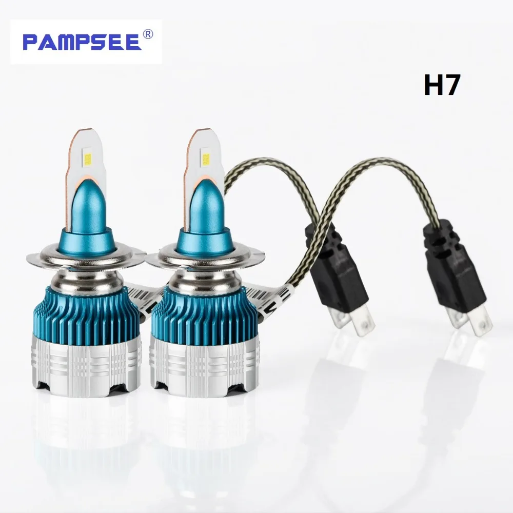 PAMPSEE h7 светодиодные H4 головной светильник s h1 светодиодные лампы автомобиля светильник h3 hb4 h11 светодиодные лампы для автомобиля 12V h27 880 9006 9005 hb3 h9 h8 h13 HB5 60 Вт светодиодные лампы