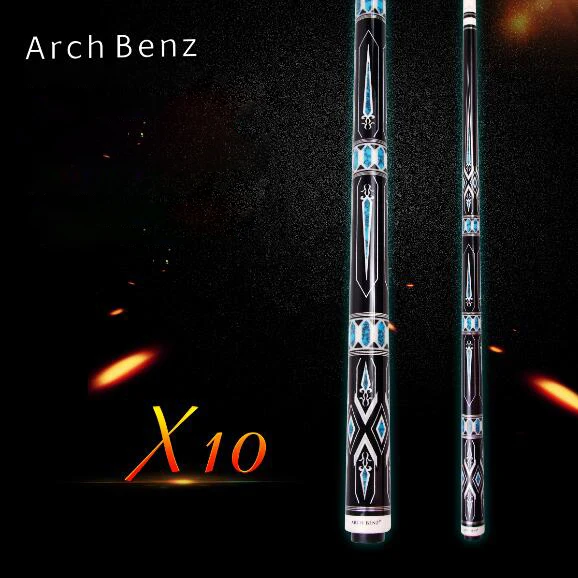 Arch Benz X10 высококачественный бильярдный кий 1/2 Бильярдный Кий набор 13 мм наконечник 149 см бильярдный кий снукер палка профессиональные бильярдные принадлежности
