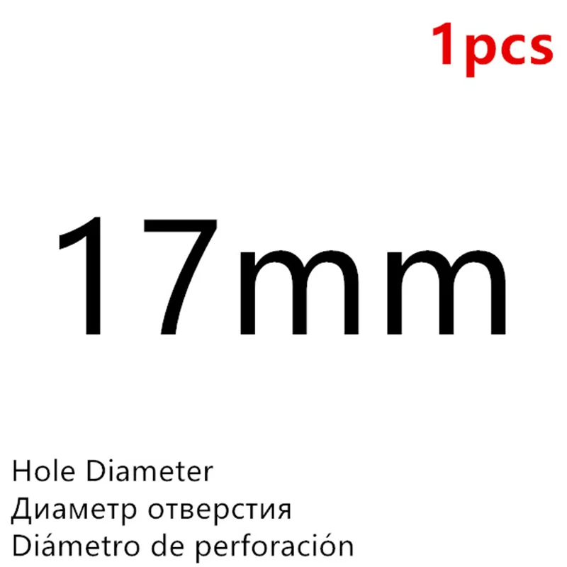 Дырокол для пробивки отверстий в коже, Круглый стальной кожаный дырокол 1 мм-30 мм для металлических прокладок, кожаных пластиковых резиновых инструментов - Цвет: 17mm - 1Pcs