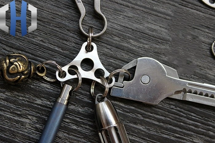 EDC брелок из титанового сплава кольцо для ключей соединительное соединительная