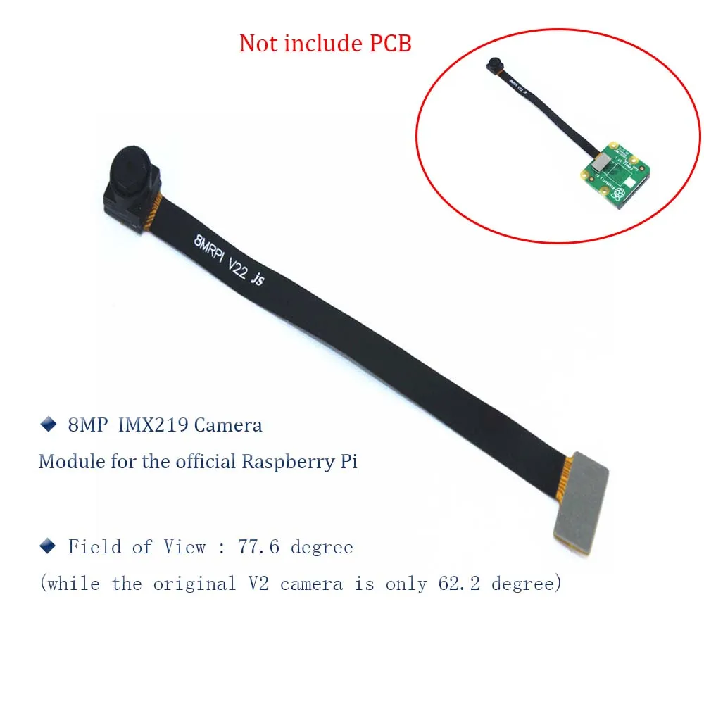 Модуль камеры Raspberry Pi IMX219 для официальной платы V2 77 6 градусов|Аксессуары