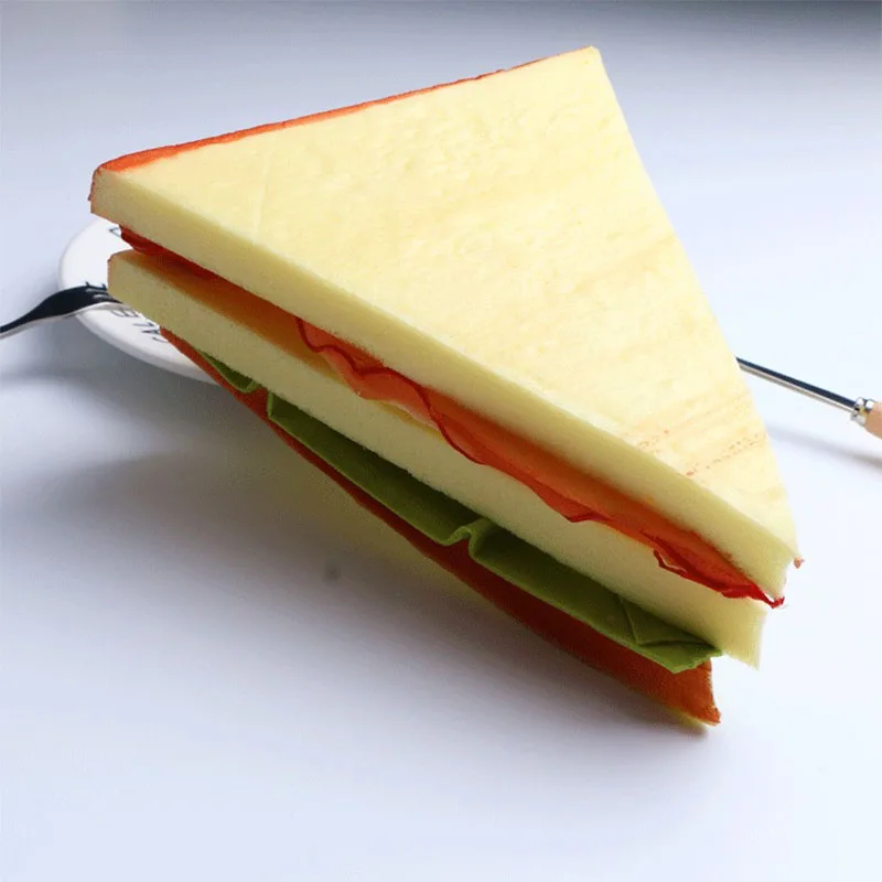 Bread sandwich Искусственная Имитация поддельный хлебный сэндвич для сэндвичей, пирожных муляж пищевых продуктов реквизит - Цвет: Bread sandwich